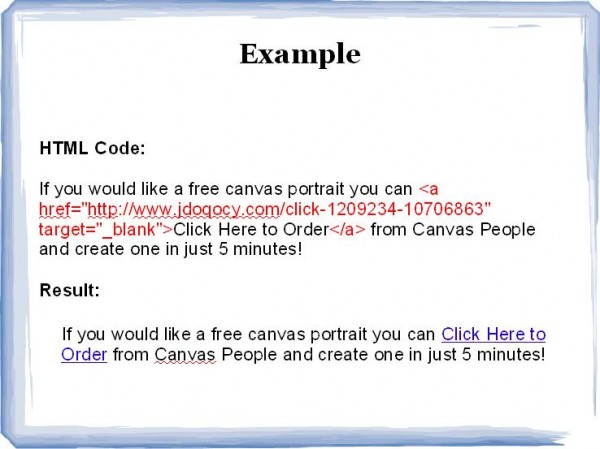 html code example