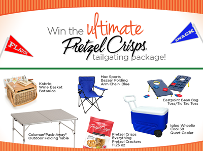 Pretzel Crisps Ultimate Tailgaiting Giveaway